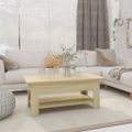 vidaXL Konferenčný stolík dub sonoma 102x55x42 cm kompozitné drevo