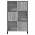 vidaXL Knižnica 68 x 30 x 108.5 cm Kompozitné drevo Sivý Sonoma