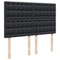 vidaXL Osmanský rám postele s matracom čierna 140x200 cm umelá koža