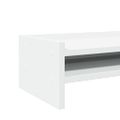 vidaXL Stojan na monitor biely 100x24x16 cm kompozitné drevo