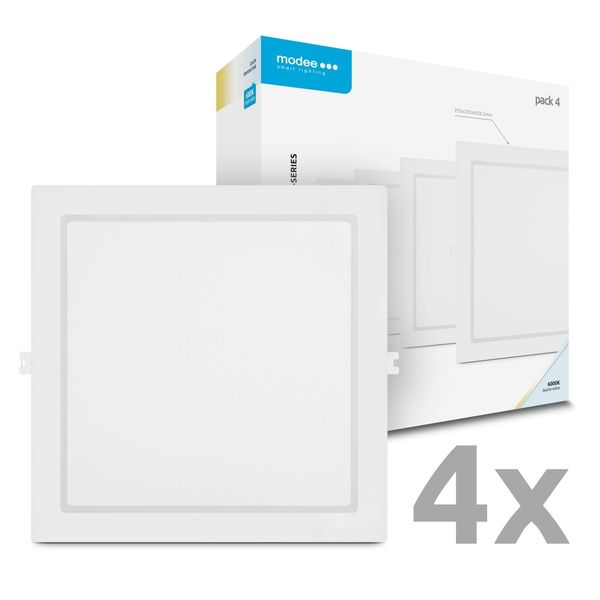 Modee LED Štvorcový LED panel - zapustený 24W 2640lm studená biela P4 (ML-LPSB6000K24WPN)