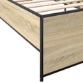 vidaXL Rám postele Dub sonoma 80 x 200 cm Kompozitné drevo