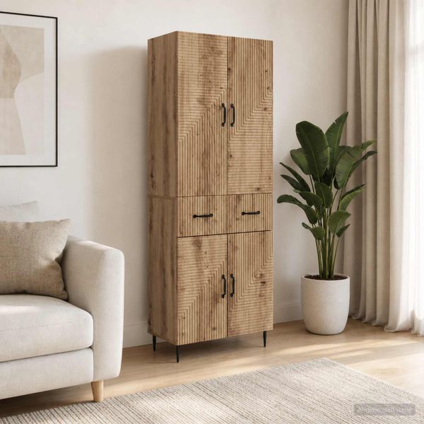 vidaXL Sada skríň 2 ks Dub artisan Kompozitné drevo