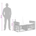 vidaXL Súprava záhradných pohoviek 9 ks Čierna polyratan