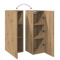 vidaXL TV skrinky 2 ks dub artisan 30,5x30x90 cm kompozitné drevo