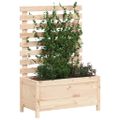 vidaXL Záhradný kvetináč s regálom 79x39,5x114 cm masívna borovica