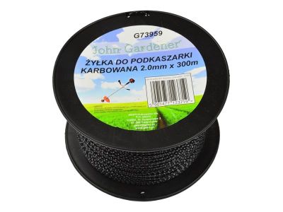 Struna do sekáčky, 2,0 mm x 300 m, zvlnený profil GEKO