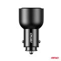 Nabíjačka do auta 2x USB C port + USB A port 12/24V 95W AMiO-04372
