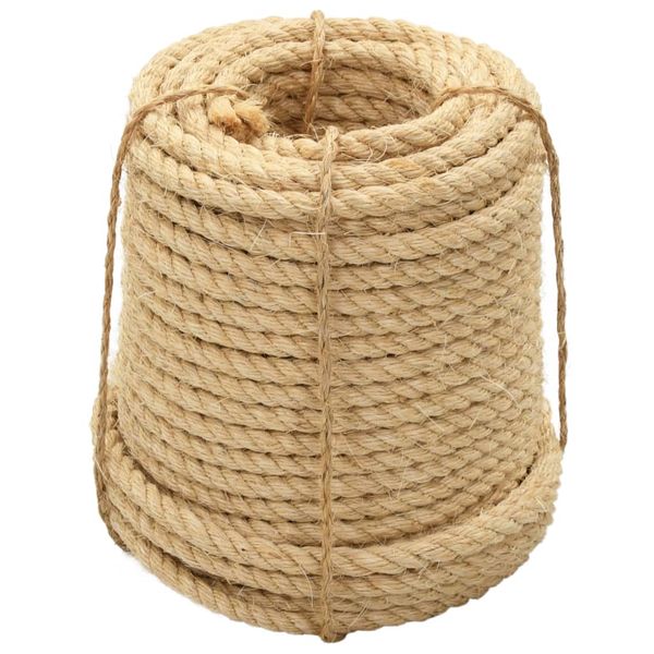 vidaXL Lano, 100% sisal 14 mm, 100 m