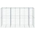 vidaXL Gabiónový kôš s krytom 350x100x200 cm pozinkované železo