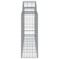 vidaXL Oblúkové gabionové koše 25ks 200x30x80/100cm pozinkované železo
