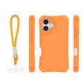 Puzdro Safepop s popruhom pre iPhone 16 6,1" oranžové