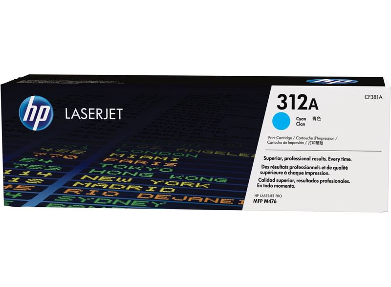 HP tlačová kazeta azúrová, CF381A