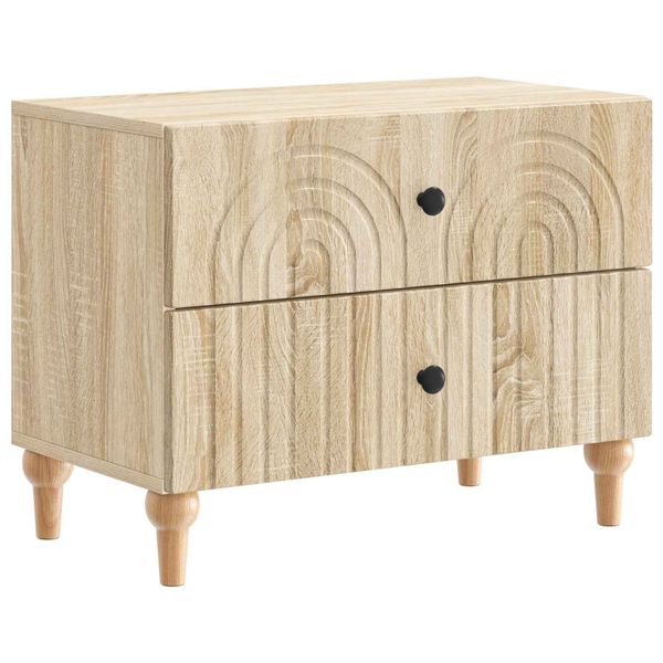 vidaXL Nočný stolík Dub sonoma 62 x 34,5 x 48 cm Kompozitné drevo