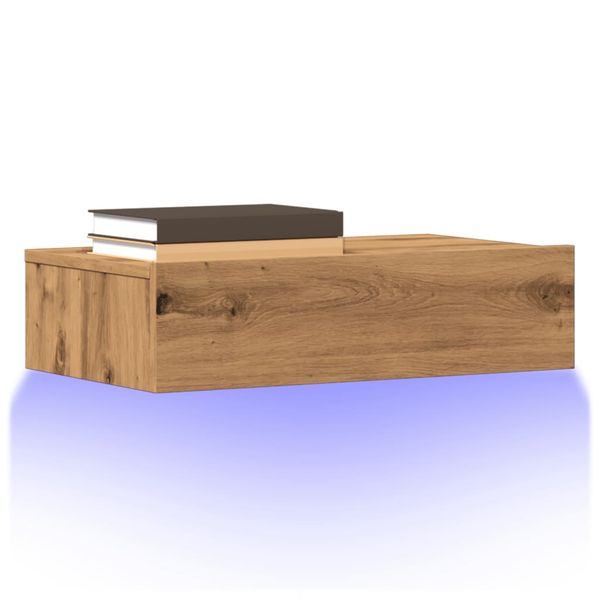 vidaXL TV skrinka s LED svetlami 2 ks dub artisan 60x35x15,5 cm