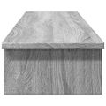 vidaXL Stojan na monitor sivý dub sonoma 100x27x15 cm kompozitné drevo