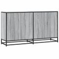 vidaXL Komoda sivá sonoma 134x35x76 cm kompozitné drevo