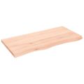 vidaXL Stolová doska 100x50x(2-4) cm neošetrený dubový masív