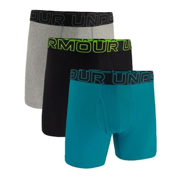 Pánske boxerky Perf Tech 6in 3Pack Blue - Under Armour