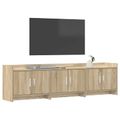 vidaXL TV skrinka 168 x 33 x 47 cm Dub sonoma Kompozitné drevo