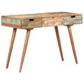 vidaXL Toaletný stolík so zrkadlom 112x45x76 cm, recyklovaný masív