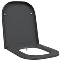 vidaXL WC sedadlo Antracitová 47,5 x 35 x 3,6 cm Duroplast