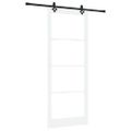 vidaXL Posuvné dvere ORKDAL 93 x 232 cm Biela a čierna