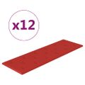 vidaXL Nástenné panely 12 ks vínovočervené 90x30 cm umelá koža 3,24 m²