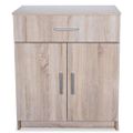 vidaXL Komoda z drevotriesky, 71x35x88 cm, dubová farba