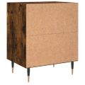 vidaXL Nočné skrinky 2 ks dymový dub 40x30x50 cm kompozitné drevo