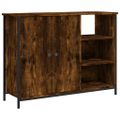 vidaXL Komoda dymový dub 100x33x75 cm kompozitné drevo