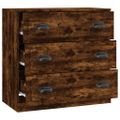 vidaXL Komoda dymový dub 70x35,5x67,5 cm spracované drevo