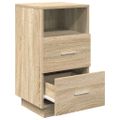 vidaXL Nočný stolík s 2 zásuvkami dub sonoma 36x36x68 cm