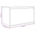 vidaXL Lavica do chodby 80x40x45 cm sivý dub sonoma spracované drevo