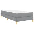 vidaXL Posteľ s pružinovým rámom Svetlosivá 90 x 200 cm látka