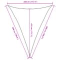 vidaXL Tieniaca plachta 160 g/m² červená 4x5x5 m HDPE