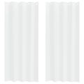 vidaXL Voile záclona 2 ks Biela 225 x 140 cm Polyester