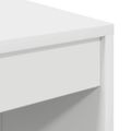 vidaXL Stôl Biela 105,5 x 34 x 127 cm 2 ks
