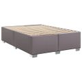 vidaXL Boxspring posteľ s matracom sivá 160x200 cm umelá koža