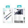 BWOO X324CC opletený rýchlonabíjací kábel so svetelným displejom PD 60W USB-C - USB-C