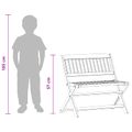 vidaXL Detská lavica 1 -Seater 61 x 38 x 57 cm Hnedá Skladací