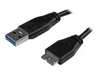 Mobile Charge Sync USB 3.0 Micro B kábel pre smartfóny a tablety (USB3AUB15CMS) - Kábel USB - Micro-USB typu B (samec) do USB typ A (samec) - USB 3.0 - 15 cm - lisovaný - čierna - pre P/N: HB30A4AIB, HB30C4AIB, HB31C4AB, S251BMU313, S251BMU3FP, S251BPU313, SMS1BMU313