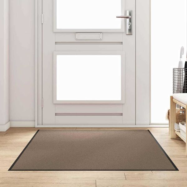 vidaXL Rohož Beige a čierna 120 x 180 cm 100% polyamid