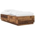 vidaXL Rám postele Staré drevo 80 x 200 cm Kompozitné drevo