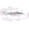 vidaXL Denná posteľ s rozkladacou posteľou tmavozelená 100x200cm zamat