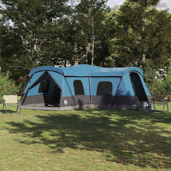 vidaXL Stan pre 16 osôb so strechou Modrá 680 x 510 x 210 cm
