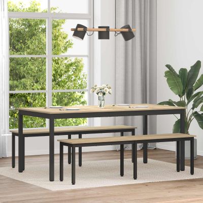 vidaXL Jedálenské stoly 2 pcs 180 x 90 x 75 cm Kompozitné drevo