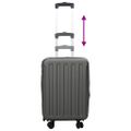 vidaXL Kufor so zámkom Tmavo šedá 34 x 23 x 55.5 cm ABS plast