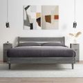 vidaXL Komody 2 ks betónové sivé 30x30x70 cm spracované drevo