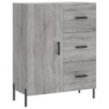 vidaXL Vysoká skrinka sivý dub sonoma 69,5x34x180 cm spracované drevo